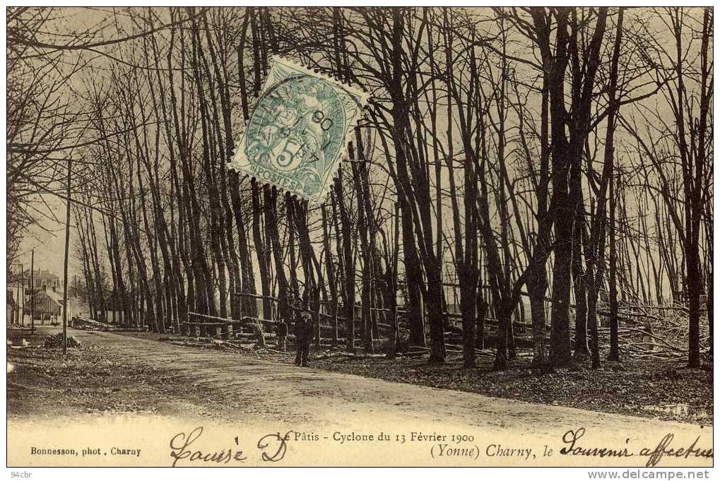 CPA ( 89)CHARNY Cyclone Du 13 Fevrier 1900 Le Patis (tres Leger Defaut Bord Gauche) - Charny