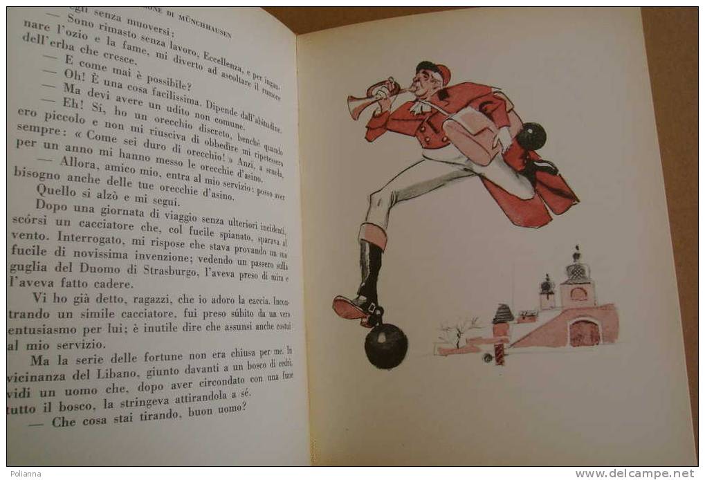 PAO/35 Nessi IL BARONE DI MUNCHHAUSEN Utet La Scala D´Oro 1960.  Illustrazioni Di P.Bernardini - Old