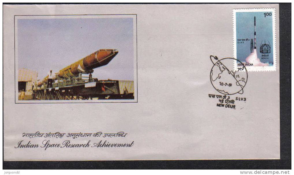 Indien-1981-Raketenstart (FDC-874) - Covers & Documents