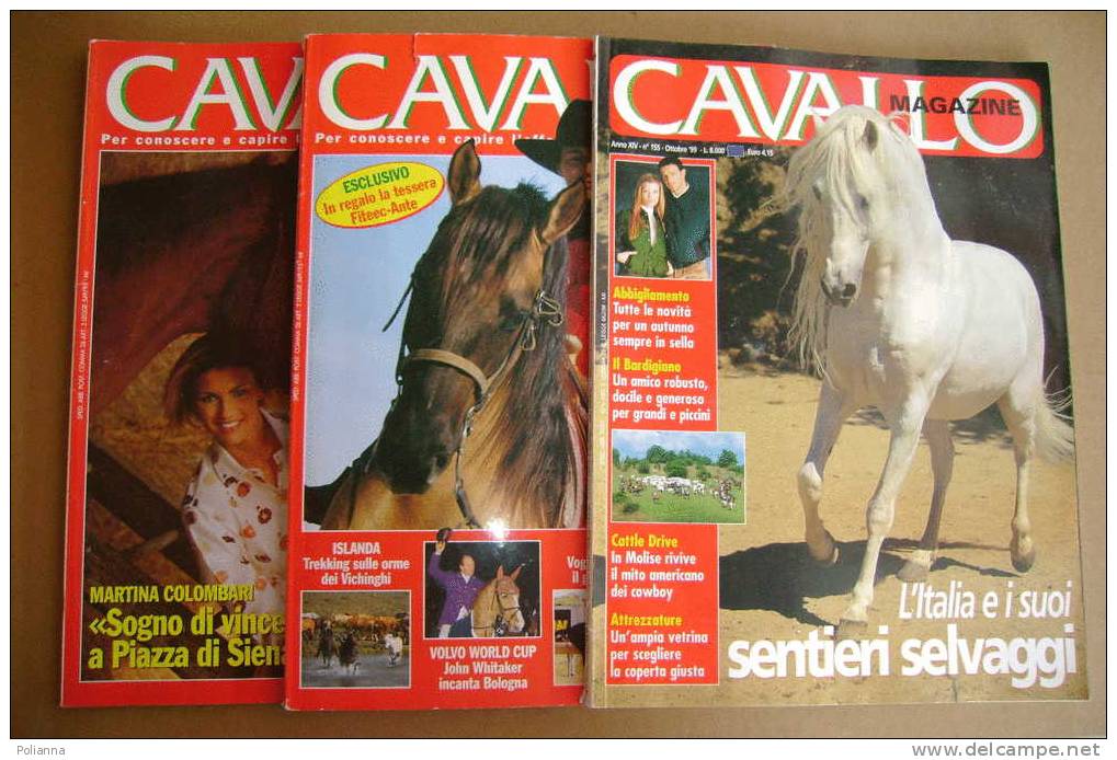 PAO/60 3 N. Rivista CAVALLO MAGAZINE 1997/1999 / Ippica Equitazione - Pets