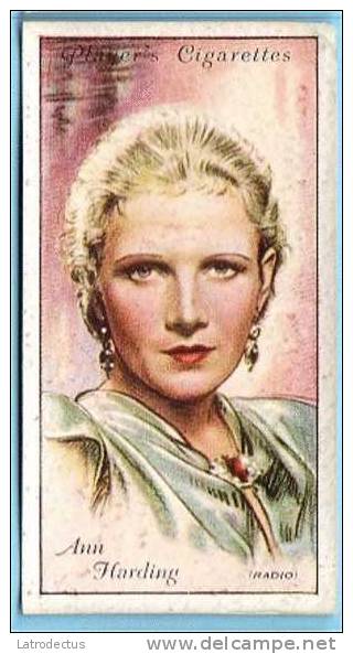 Filmstars - John Player's - Ann Harding - Player's