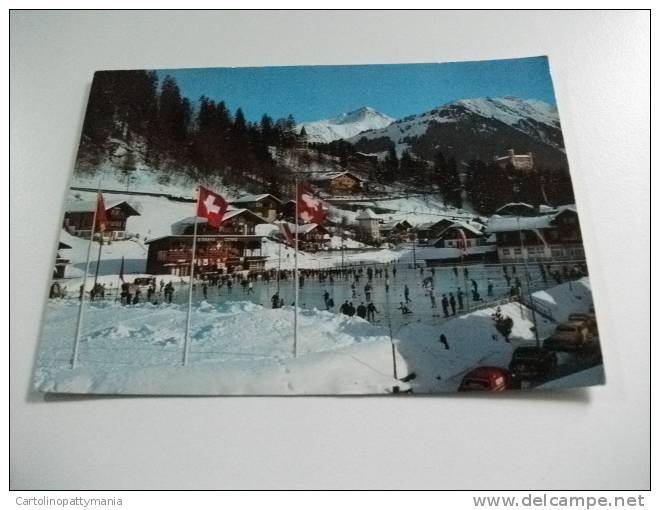 Pista Pattinaggio  Gstaad Dorfeisbahn Gifferhorn Und Wasserngrat Svizzera - Eiskunstlauf