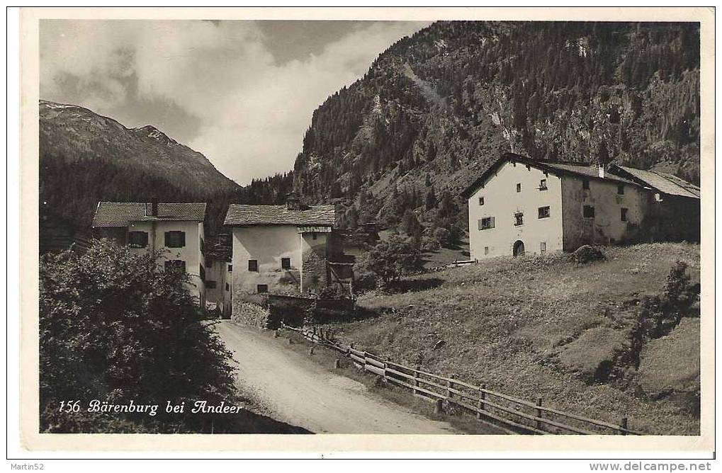 Bärenburg Bei Andeer -  Mit Stempel Von Uetikon 16.VII.1930 - Andeer