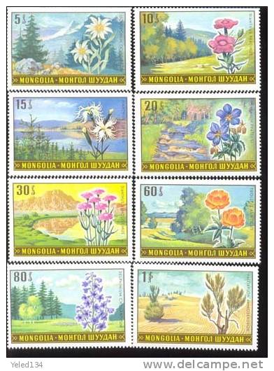 MONGOLIA   534-41 MINT NEVER HINGED SET OF STAMPS OF FLOWERS - ORCHIDS - Autres & Non Classés