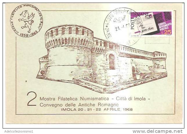 57384)cartoliina Illustratoria Imola - 2à Mostra Filatelica Numismatica - Imola