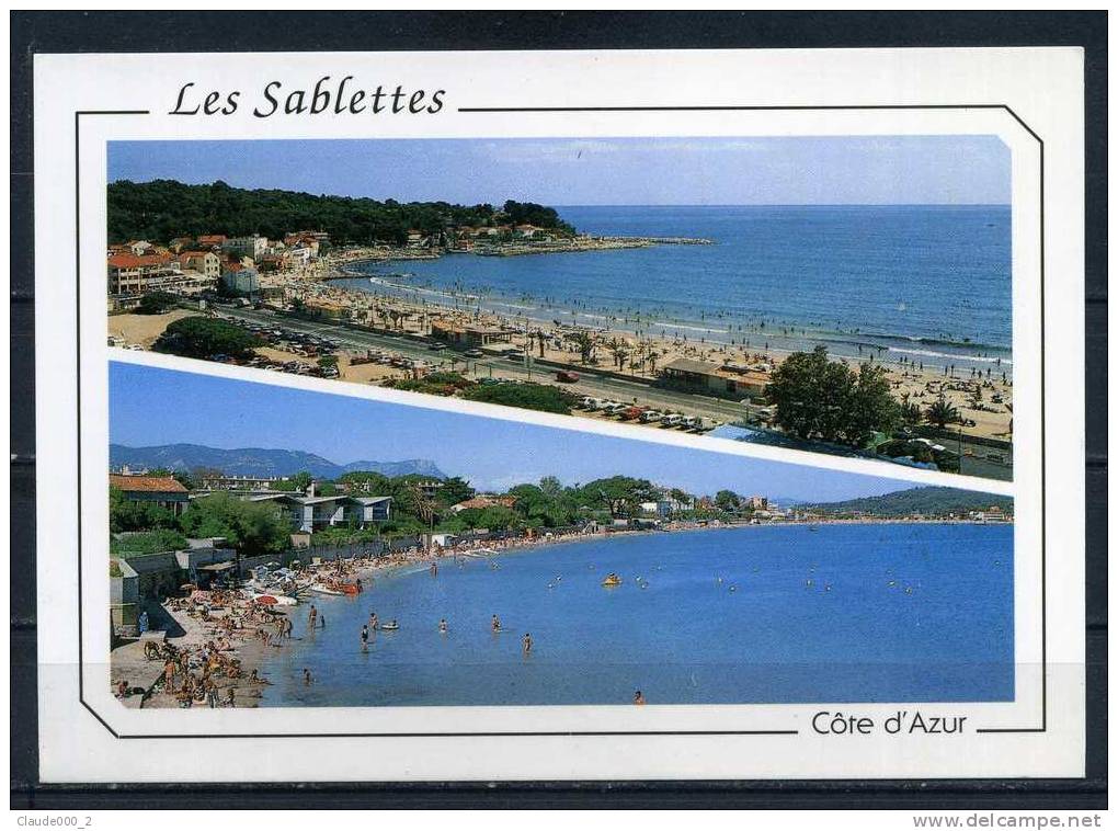 LA SEYNE SUR MER . Les Sablettes , Mar Vivo , La Plage . Carte Trés Animée  Voir Recto - Verso  (H895) - La Seyne-sur-Mer
