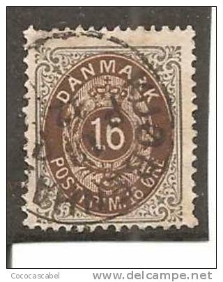 Dinamarca-Denmark Yvert Nº 26 (B) (usado) (o). - Used Stamps