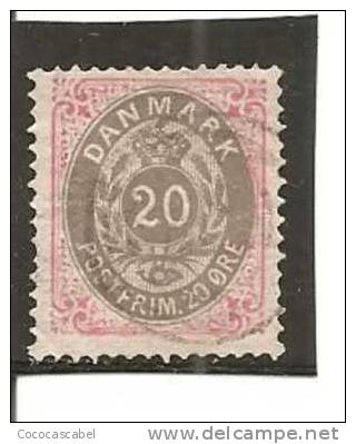 Dinamarca-Denmark Yvert Nº 26A (usado) (o). - Used Stamps