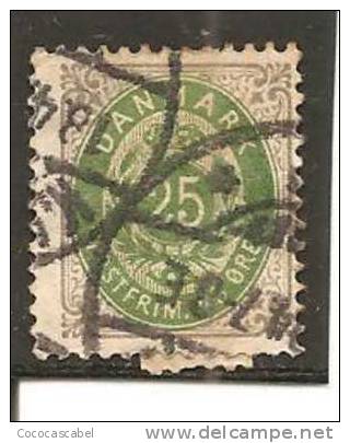 Dinamarca-Denmark Yvert Nº 27 (A) (usado) (o). - Used Stamps