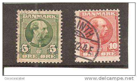 Dinamarca-Denmark Yvert Nº 53-54 (usado) (o). - Usati