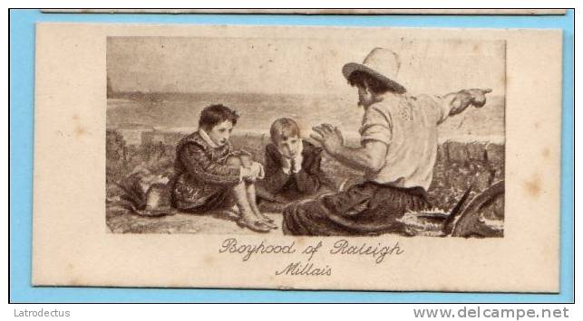 Wills - Art Photogravures (ca 1913) - 8 - Boyhood Of Raleigh (Millais) - Wills