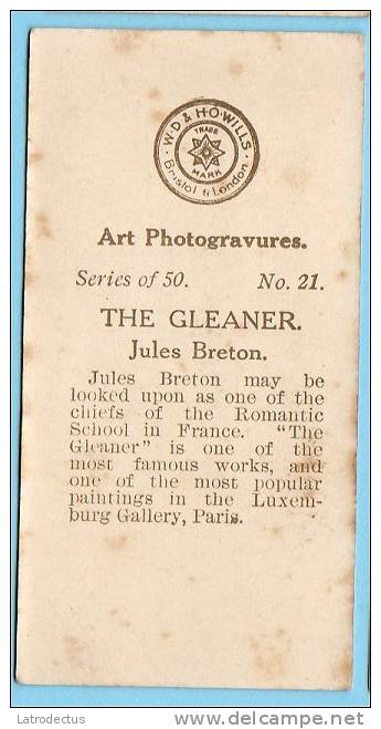 Wills - Art Photogravures (ca 1913) - 21 - The Gleaner (Jules Breton) - Wills