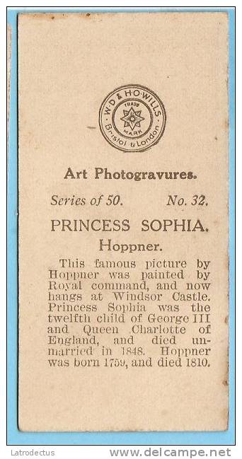 Wills - Art Photogravures (ca 1913) - 32 - Princess Sophia (Hoppner) - Wills