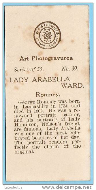 Wills - Art Photogravures (ca 1913) - 39 - Lady Arabella Ward (Romney) - Wills