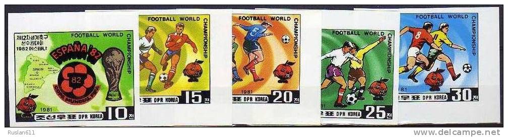 Soccer Fussball Football Korea #2099/2103B  1982 World Cup In Spain  MNH ** - 1982 – Espagne