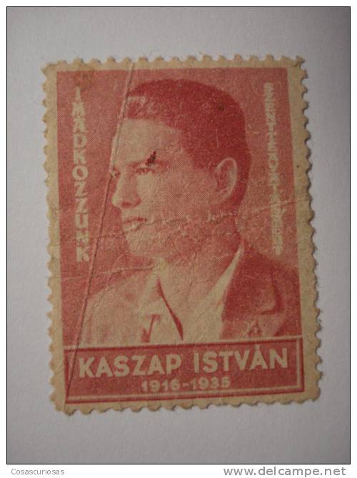 243 KASZAP ISTVAN  MAGYAR  ?? CINDERELLA VIÑETA VIGNETTE REKLAMEMARKE  WERBEMARKE POSTERSTAMP ERINNOPHILIE  REKLAME - Etichette Di Fantasia