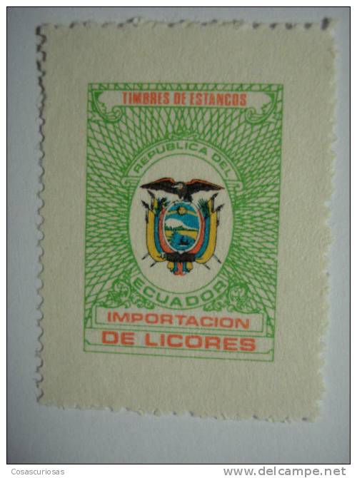 250 ECUADOR LICORES CINDERELLA VIÑETA VIGNETTE REKLAMEMARKE  WERBEMARKE POSTERSTAMP ERINNOPHILIE  REKLAME - Etichette Di Fantasia