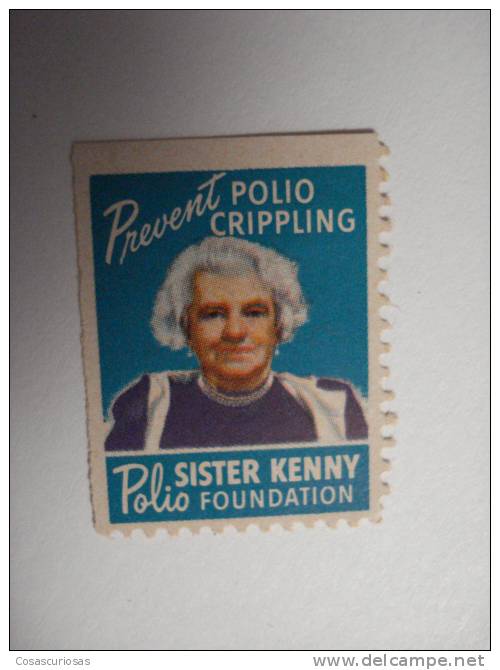 303 POLIO FOUNDATION KENNY CINDERELLA VIÑETA VIGNETTE REKLAMEMARKE  WERBEMARKE POSTERSTAMP ERINNOPHILIE  REKLAME - Fantasy Labels