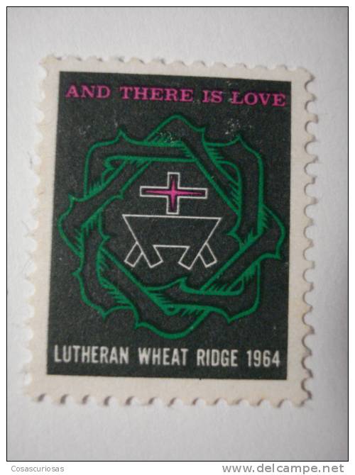 317 LUTHERAN WHEAT RIDGE  VIÑETA VIGNETTE REKLAMEMARKE  WERBEMARKE POSTERSTAMP ERINNOPHILIE  REKLAME - Fantasie Vignetten