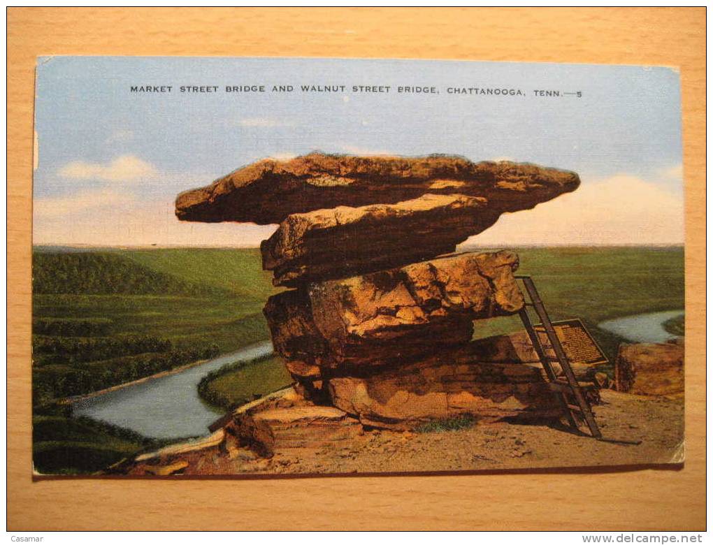 USA Market And Walnut Street Bridge Chattanooga Tennessee Lookout Mountain Dolmen Menhir Archeology Prehistory Geology - Dolmen & Menhire