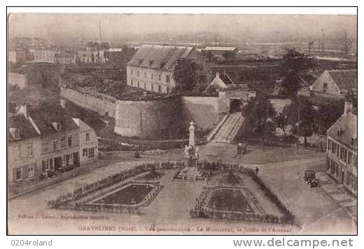 Gravelines - Vue Panoramique - Le Monument,le Jardin Et L' Arsenal  : Achat Immédiat - Gravelines