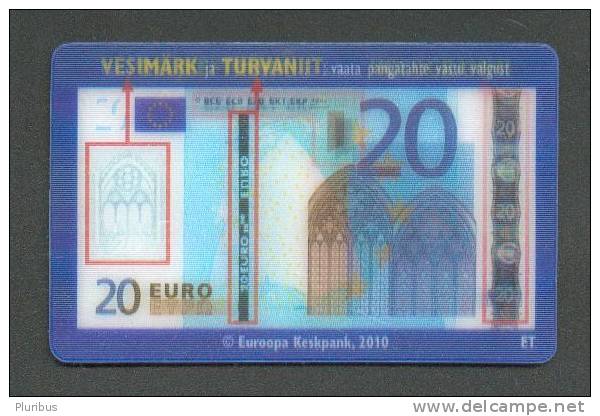 ESTONIA, EURO CALCULATOR CARD, HOLOGRAM - Other & Unclassified