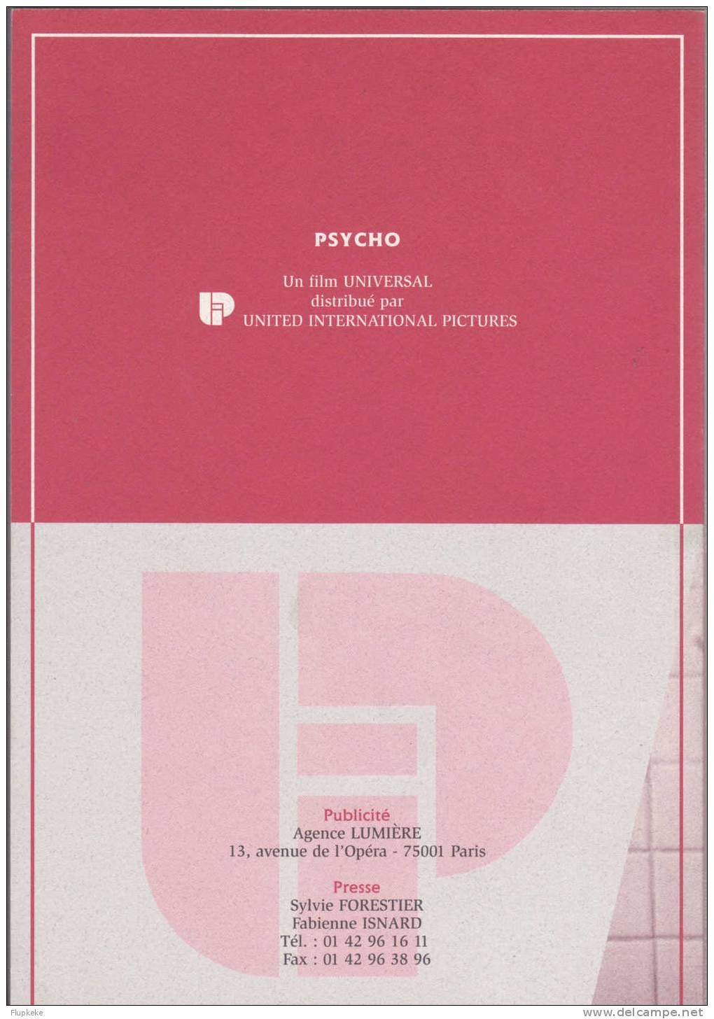 Dossier De Presse 27 Janvier 1999 Psycho Universal Julianne Moore Anne Heche Vince Vaughn Gus Van Sant - Cinéma/Télévision