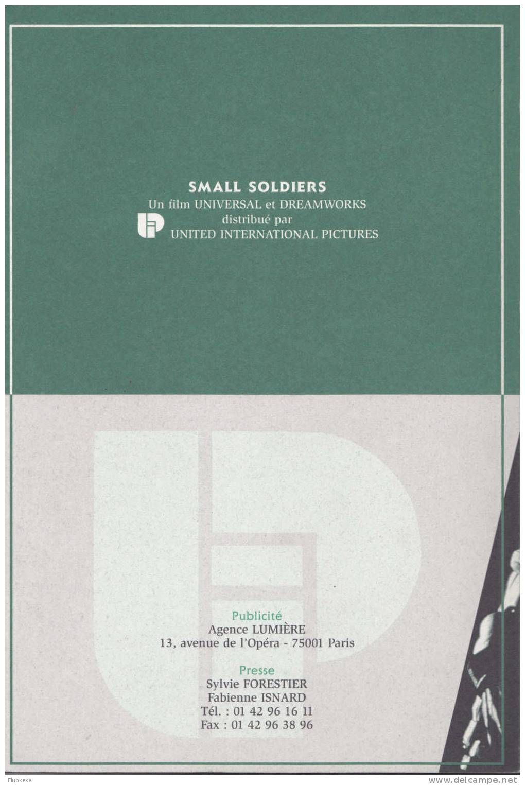 Dossier De Presse 21 Octobre 1998 Small Soldiers Universal & Dreamworks Kirsten Dunst Joe Dante - Cinéma/Télévision