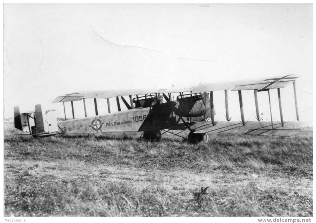 Aviation CPSM "Friedrichshaffen" Bimoteur Verso Publicité "Transfusine" Montreuil Adressee Au Mans - 1914-1918: 1st War