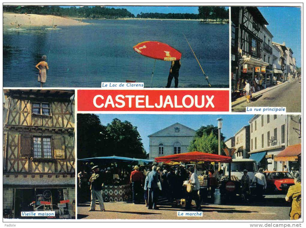 Carte Postale 47. Casteljoux  Trés Beau Plan - Casteljaloux