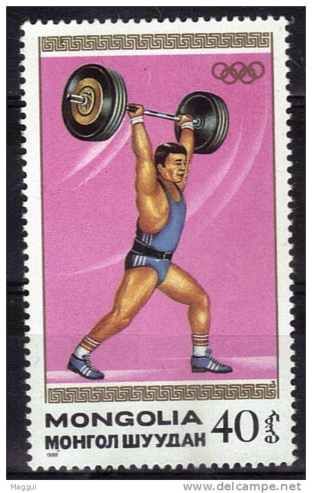 MONGOLIE     N°1574 **   Jo 1988  Halterophilie - Weightlifting