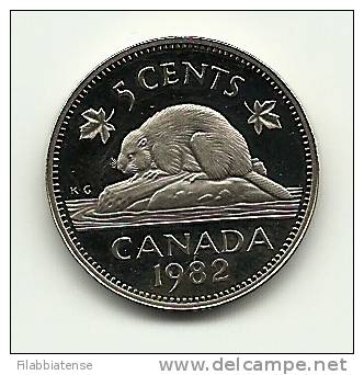 1982 - Canada 5 Cents, - Canada