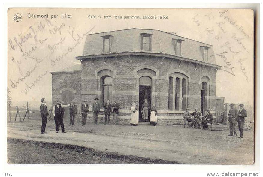 D7758 - Gérimont Par Tillet - Café Du Tram Tenu Par Mme Laroche-Talbot - Neufchâteau