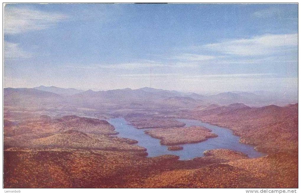 USA – United States – Lake Placid From Whiteface Mountain, Adirondack, New York 1950s Unused Postcard [P3796] - Adirondack