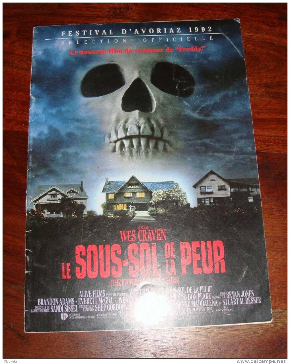 Dossier De Presse 15 Janvier 1992  Le Sous-Sol De La Peur The People Under The Stairs Wes Craven Universal - Film/ Televisie