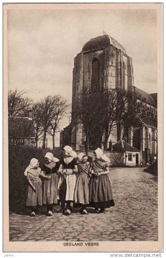 CPA Nederland-Zeeland, Groote Kerk Te Veere 1921, Gebruikt Ja - Veere