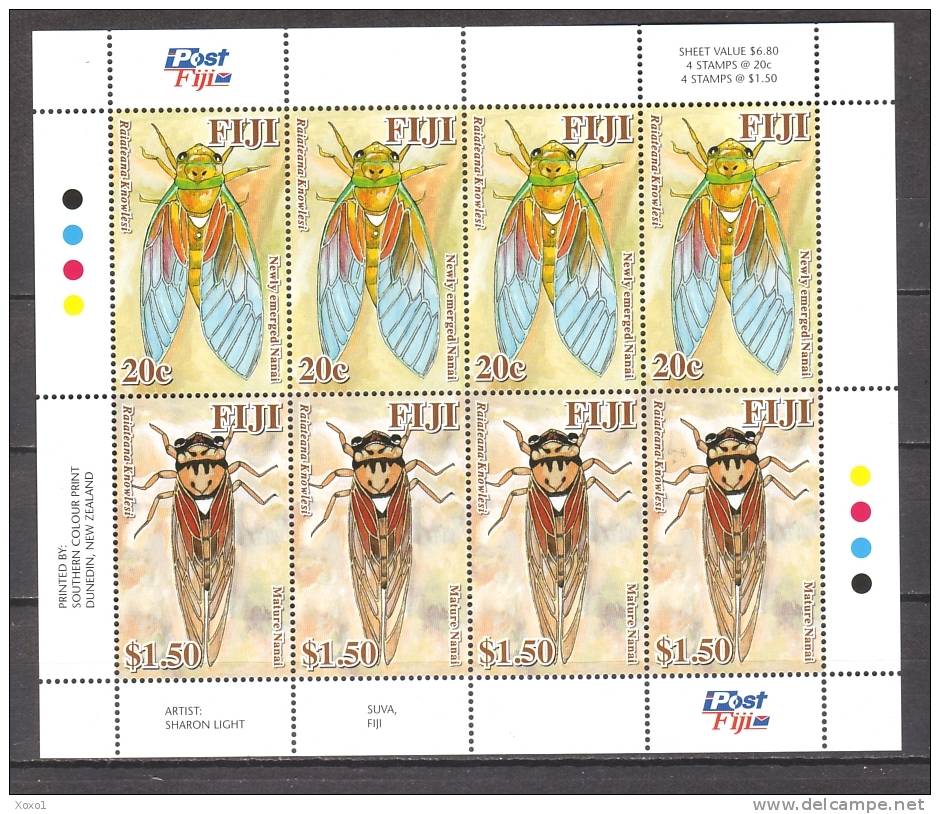 Fidschi-Inseln Fiji 2010 Insects 2v X 4 MNH** O130 - Other & Unclassified