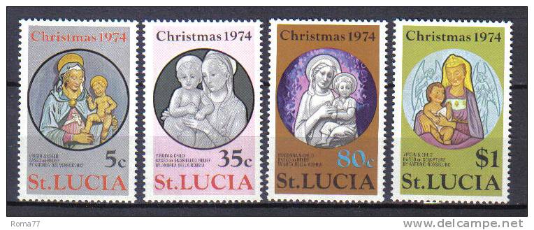 SS2945 - NATALE 1974 : ST. LUCIA, Serie N. 362/365  *** - St.Lucie (1979-...)