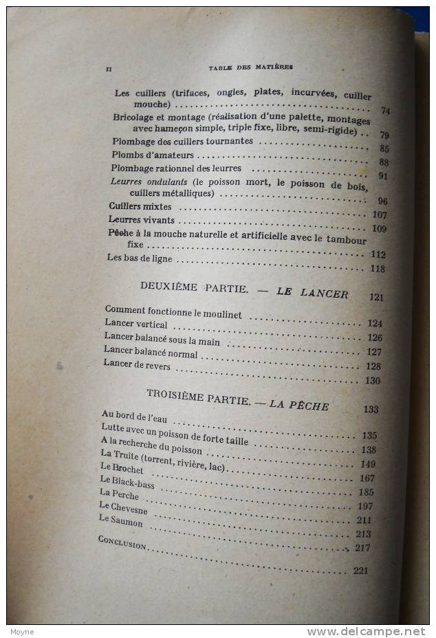 TECHNIQUE  DU  LANCER  LEGER   Par  Louis CARRERE - Rare édition De 1945 - Chasse/Pêche