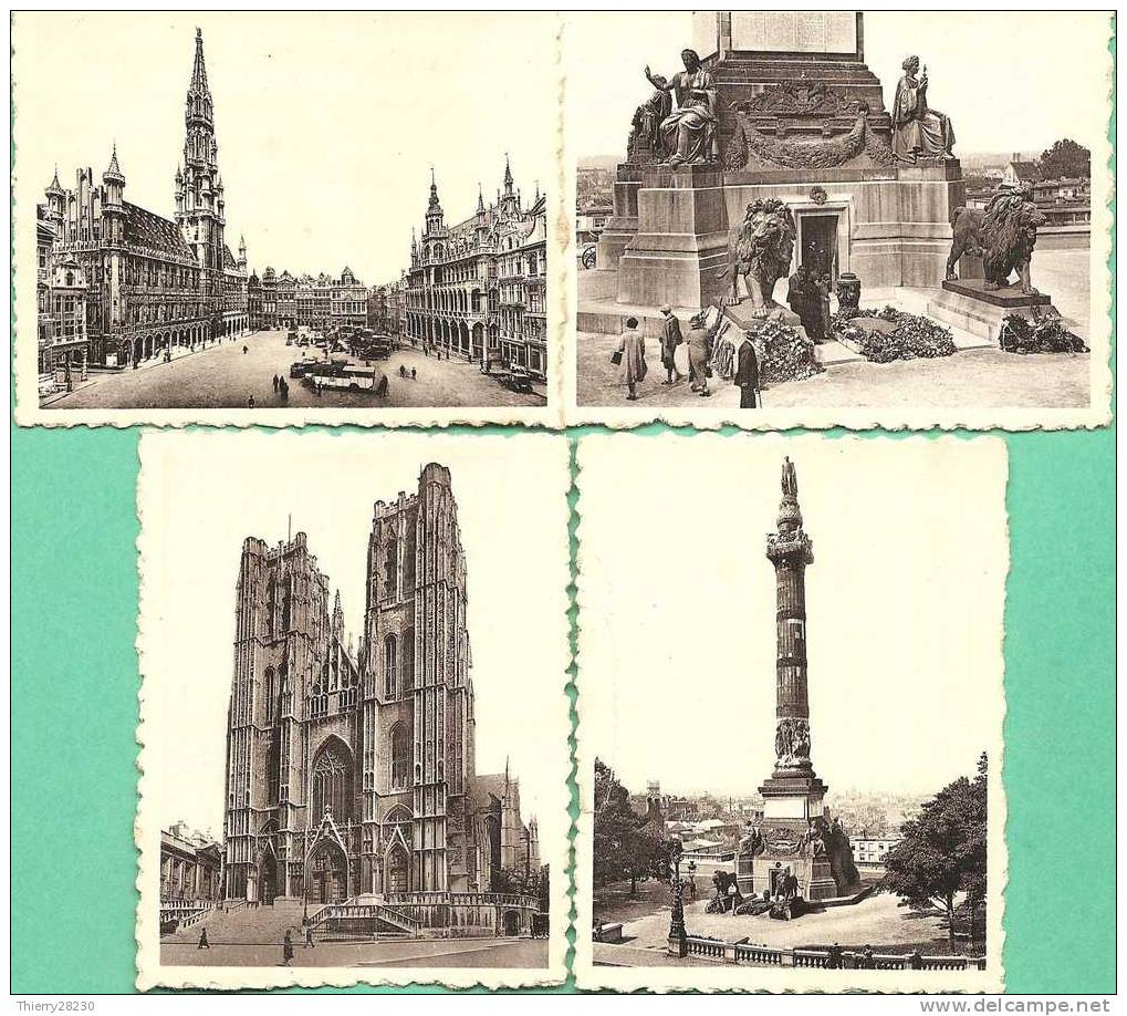 Pochette De 10 Vues (snapshots) De BRUXELLES (Belgique) - Sets And Collections