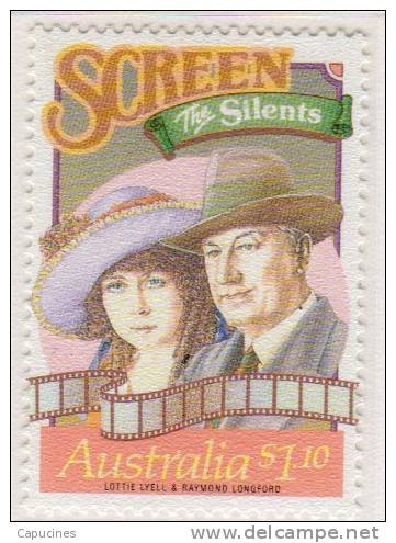 AUSTRALIE- 1989: "La Scène Et L'écran (Lottie Lyell Actrice Est L'interpréte De "THE SILENT"  - N° 1121** - Cinema