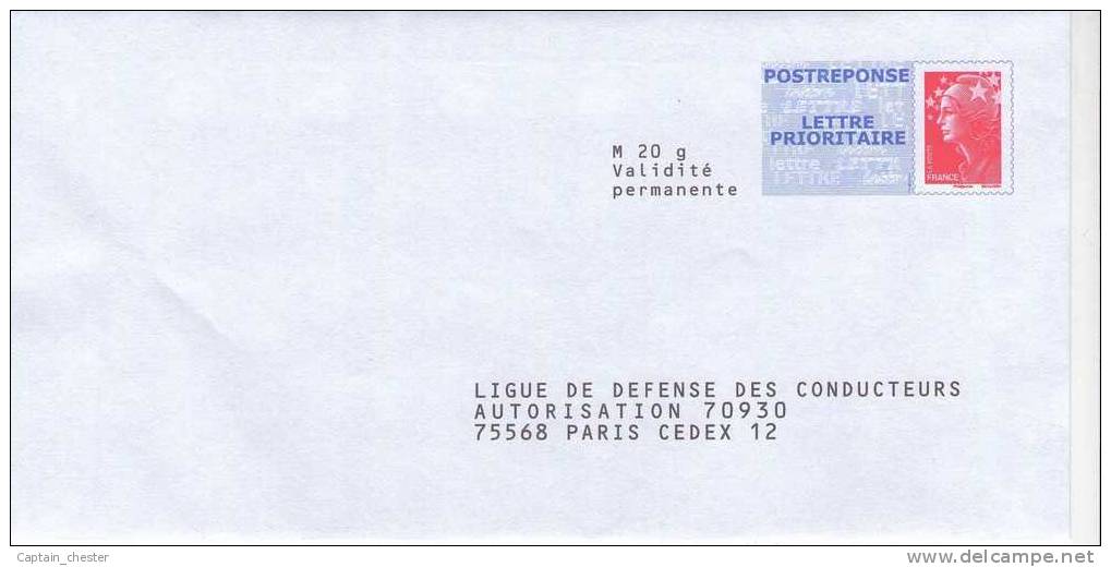 POSTREPONSE " LIGUE DE DEFENSE DES CONDUCTEURS " ( 10P463 -  BEAUJARD NEUF ) - Prêts-à-poster:Answer/Beaujard