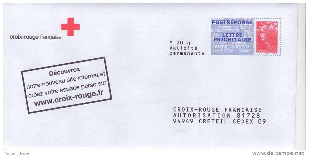 POSTREPONSE " CROIX ROUGE FRANCAISE " ( 10P498 -  BEAUJARD NEUF ) - Prêts-à-poster: Réponse /Beaujard