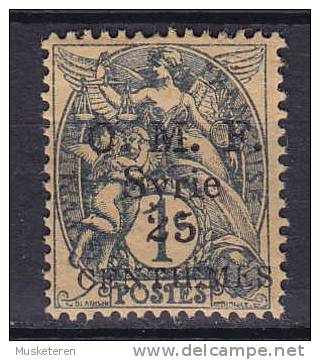 Syria 1920 Mi. 129     25 C Auf 1 C Allegorie Overprinted O.M.F. Syrie CENTIEMES MH* - Andere & Zonder Classificatie