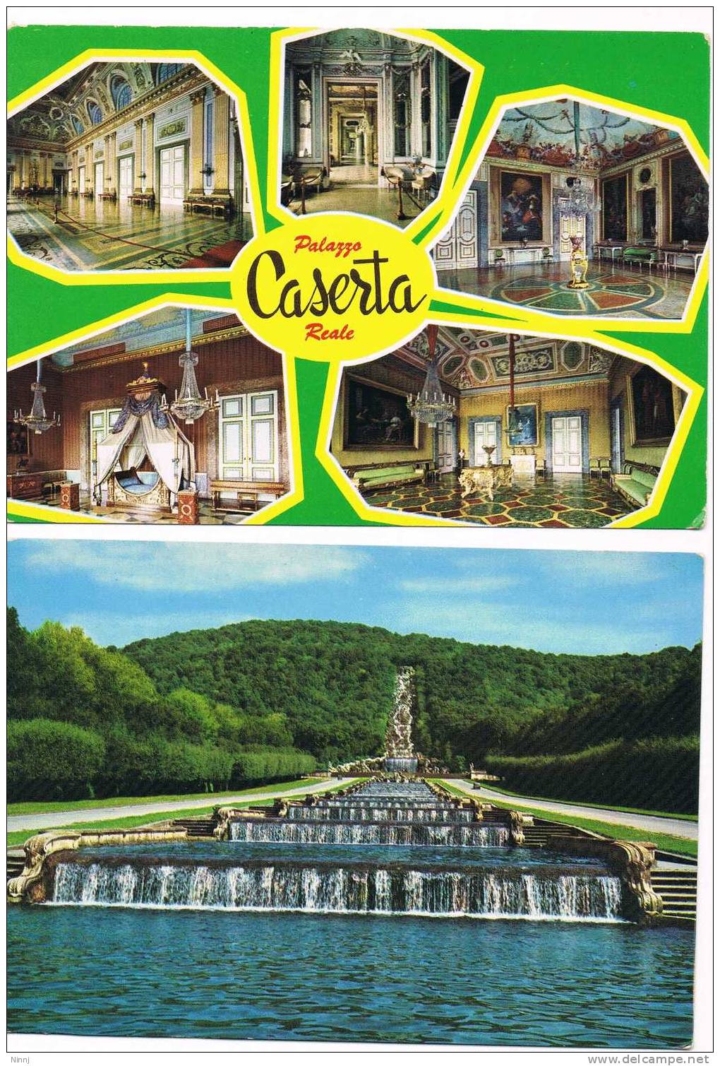 Italia Caserta 2 Cartoline Non Viaggiate  Parco E Palazzo Reale Anni "60" - Caserta