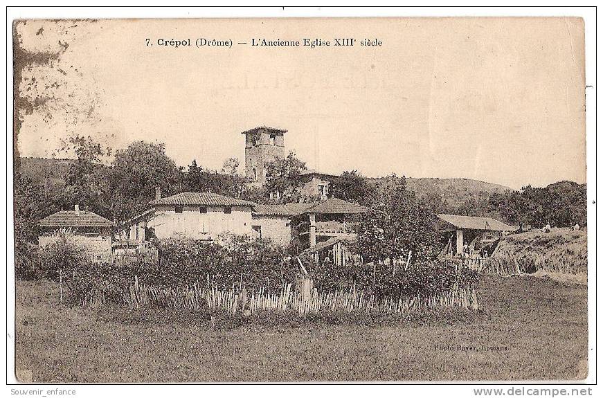 CPA Crepol L' Ancienne Eglise XIII ème Siècle 26 Drôme - Autres & Non Classés