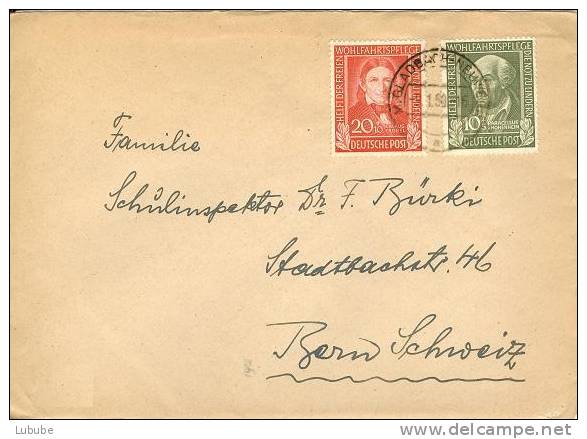 Ausland Brief   Mönchengladbach - Bern  (Paracelsus / Fröbel)       1950 - Covers & Documents