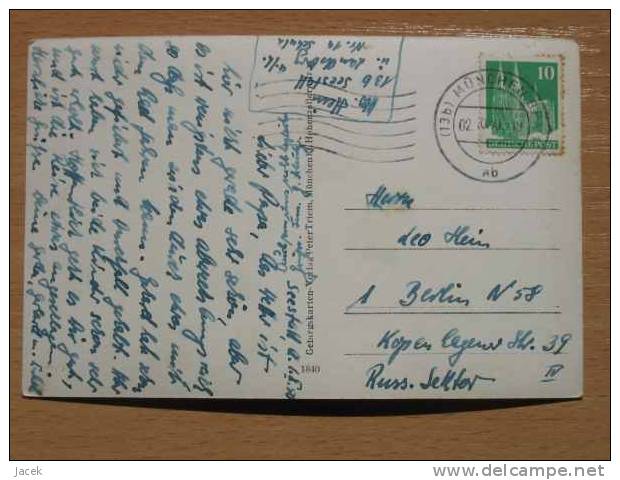 Schongau  Old Postcard 1950 Year 2 Scan - Weilheim
