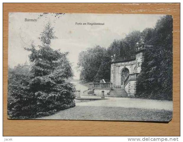 Barmen Ringeldenkmal / Old Postcard  2 Scan - Wuppertal