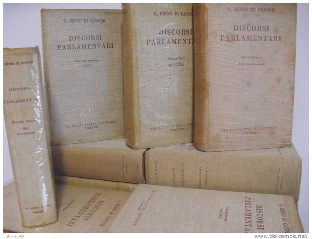 C.Benso Di Cavour / DISCORSI  PARLAMENTARI - Libri Antichi